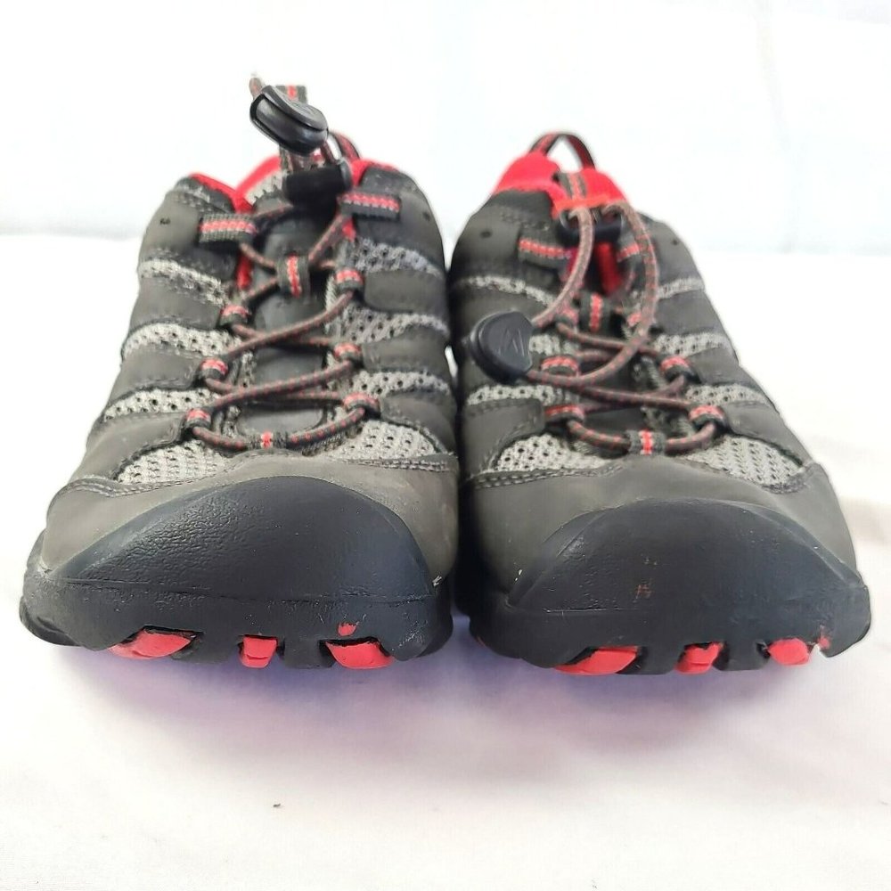 KEEN Koven Low Hiking Shoes Gray Black Youth 5/ Women 6.5 1011765 Waterproof - Picture 3 of 9